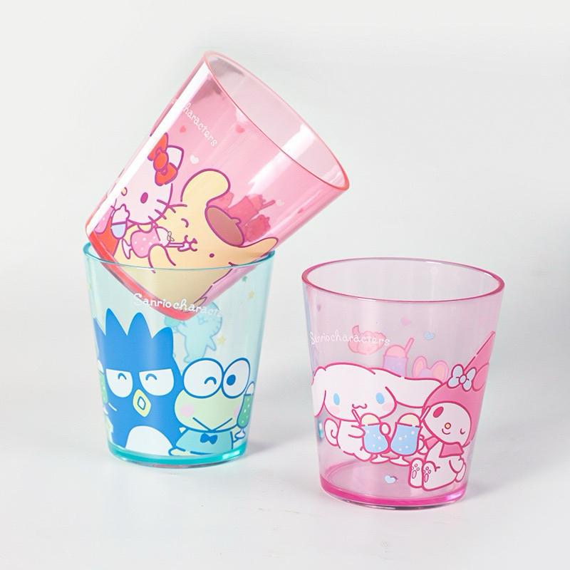 【台灣現貨🎁J&E比選物店】正版 日本 三麗鷗 260mL 兒童 漱口杯 飲料杯 防摔杯 防摔漱口杯 透明塑膠杯-細節圖4