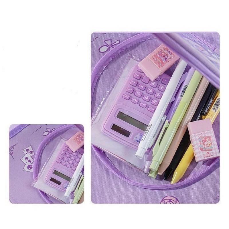 【台灣現貨🎁J&E比選物店】正版 三麗鷗 直立式 補習袋 大容量 帆布袋 文件袋 手提書包 手提袋 包包 提袋 手拎書包-細節圖4