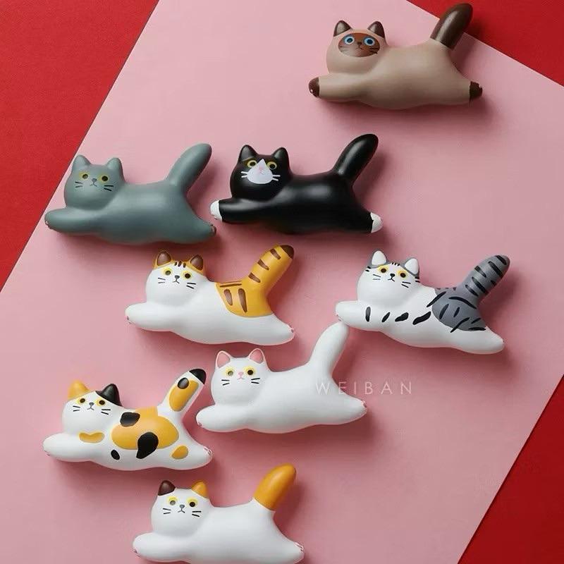 【台灣現貨🎁J&E比選物店】 奔跑 貓咪 磁鐵 貓咪磁鐵 冰箱貼 創意磁鐵 暹羅貓 貓貓狗狗 寵物磁鐵-細節圖3