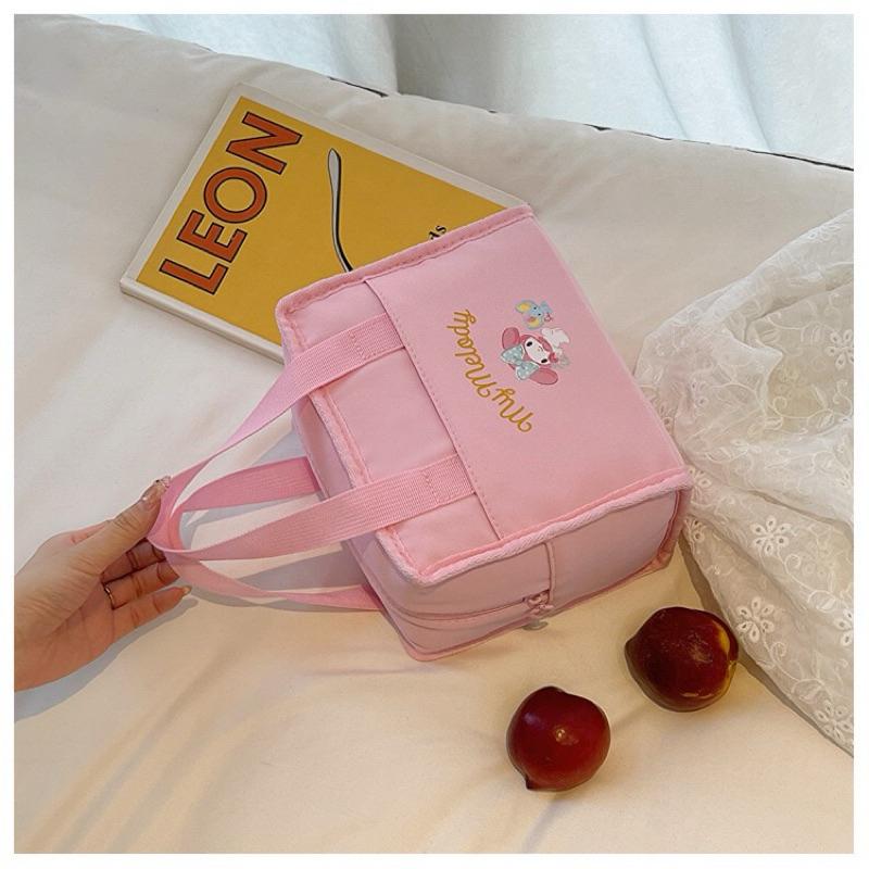 【台灣現貨🎁J&E比選物店】正版 三麗鷗 大容量 保溫 便當袋 保溫袋 餐袋 保冷袋 午餐袋 三麗鷗午餐袋 三麗鷗便當袋-細節圖9