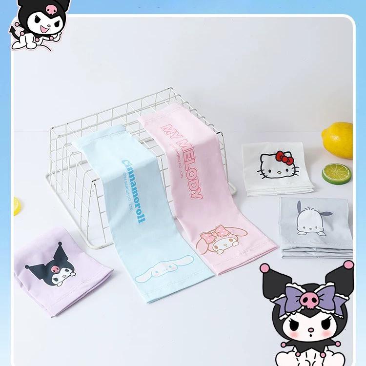 【台灣現貨🎁J&E比選物店】正版 三麗鷗 兒童冰絲袖套 防曬袖套 涼感袖套 冰絲袖套 袖套 戶外防曬 防紫外線-細節圖4
