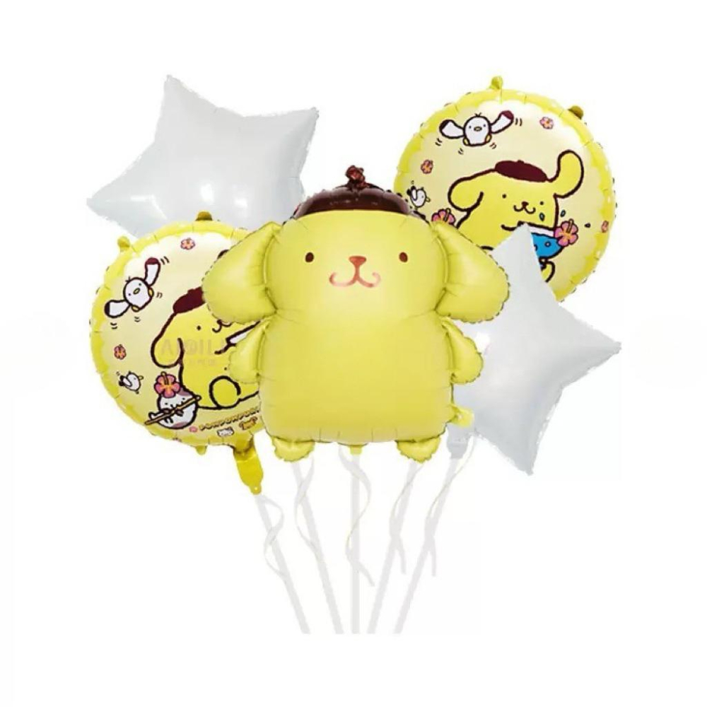 【台灣現貨🎁J&E比選物店】正版 三麗鷗 氣球套裝 氣球五件套 造型氣球 氣球 慶生氣球 派對氣球 慶生 派對 週歲氣球-細節圖5