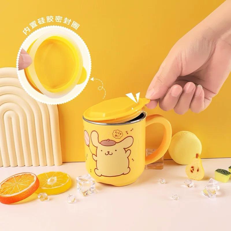 【台灣現貨🎁J&E比選物店】正版 三麗鷗 304 不銹鋼 260mL 兒童水杯 水杯 不銹鋼杯 杯蓋 喝水杯 雙層水杯-細節圖4