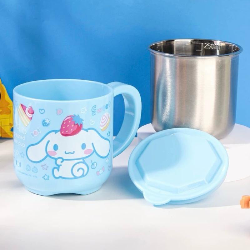 【台灣現貨🎁J&E比選物店】正版 三麗鷗 304 不銹鋼 260mL 兒童水杯 水杯 不銹鋼杯 杯蓋 喝水杯 雙層水杯-細節圖7