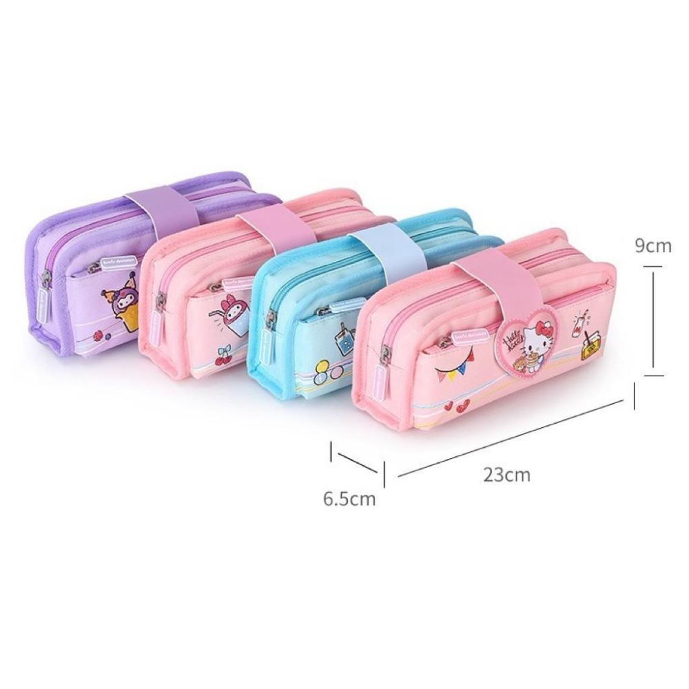【台灣現貨🎁J&E比選物店】正版 三麗鷗 EVA 防水 大容量 鉛筆盒 筆袋 文具收納 文具 收納盒 鉛筆收納 庫洛米-細節圖5