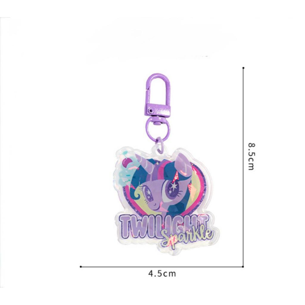 【台灣現貨🎁J&E比選物店】正版 小馬寶莉 彩虹小馬 壓克力吊飾 掛件 鑰匙圈 吊飾-細節圖4