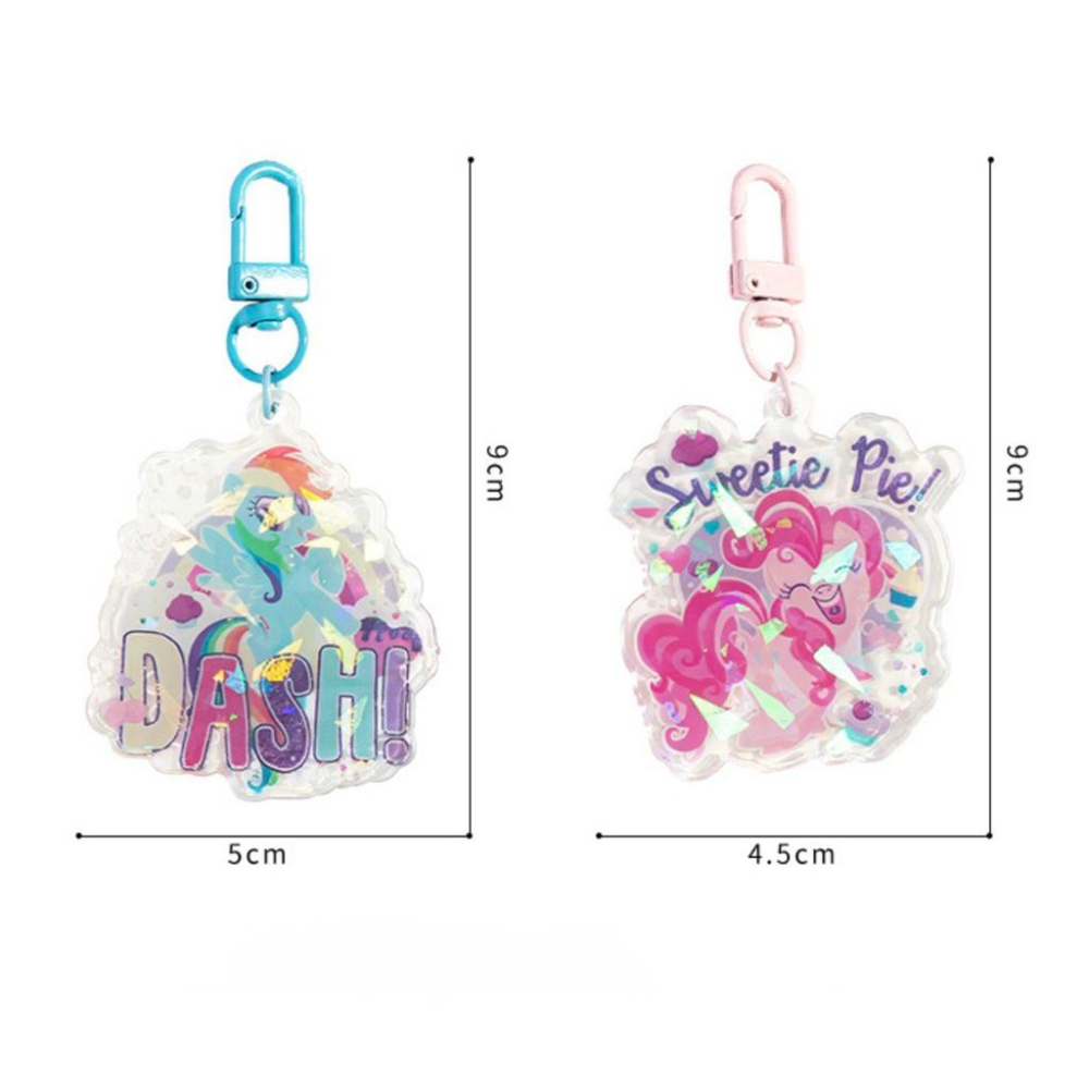 【台灣現貨🎁J&E比選物店】正版 小馬寶莉 彩虹小馬 壓克力吊飾 掛件 鑰匙圈 吊飾-細節圖5
