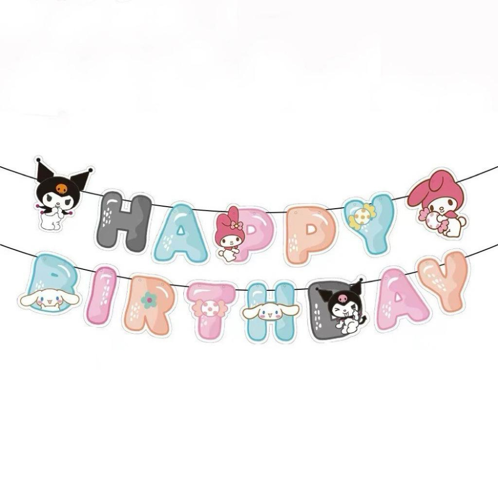 【台灣現貨🎁J&E比選物店】正版 三麗鷗 圓形氣球 氣球 慶生氣球 派對氣球 慶生 派對 週歲 週歲氣球 庫洛米 大耳狗-細節圖5