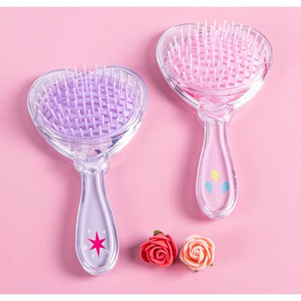 【台灣現貨🎁J&E比選物店】正版 小馬寶莉 梳子 鏡子 兒童氣墊梳 紫悅 柔柔 兒童梳子 可愛 美髮梳  彩虹小馬-細節圖5