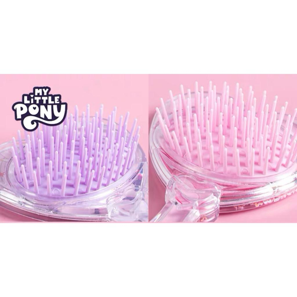 【台灣現貨🎁J&E比選物店】正版 小馬寶莉 梳子 鏡子 兒童氣墊梳 紫悅 柔柔 兒童梳子 可愛 美髮梳  彩虹小馬-細節圖6