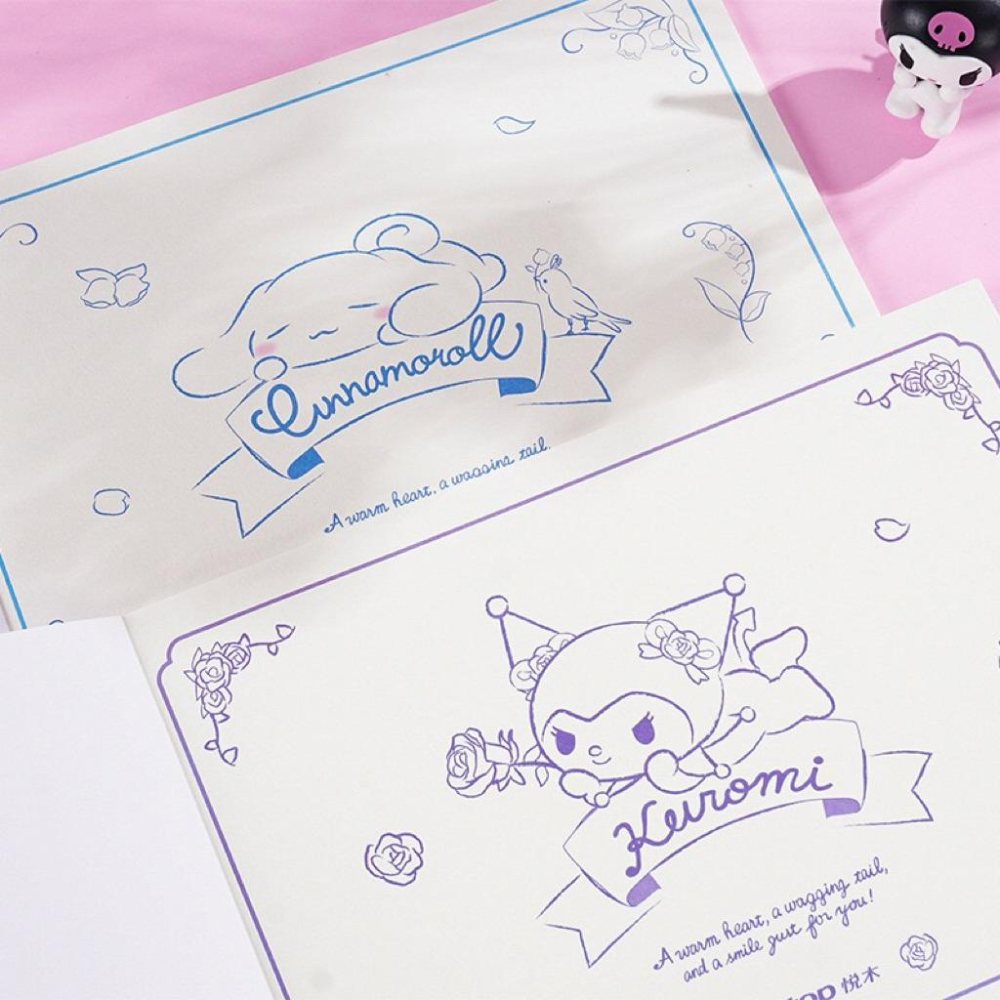 【台灣現貨🎁J&E比選物店】正版 三麗鷗 A4 28頁 畫畫本 繪圖本 素描本 美術 素描 畫畫 文具 畫冊 塗鴉-細節圖7