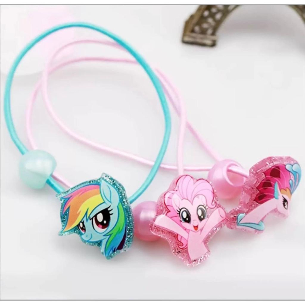 【台灣現貨🎁J&E比選物店】 正版 彩虹小馬 可愛 蝴蝶結 頭飾 飾品 兒童髮飾 小馬寶莉 pony 髮繩 髮夾 髮圈-細節圖5