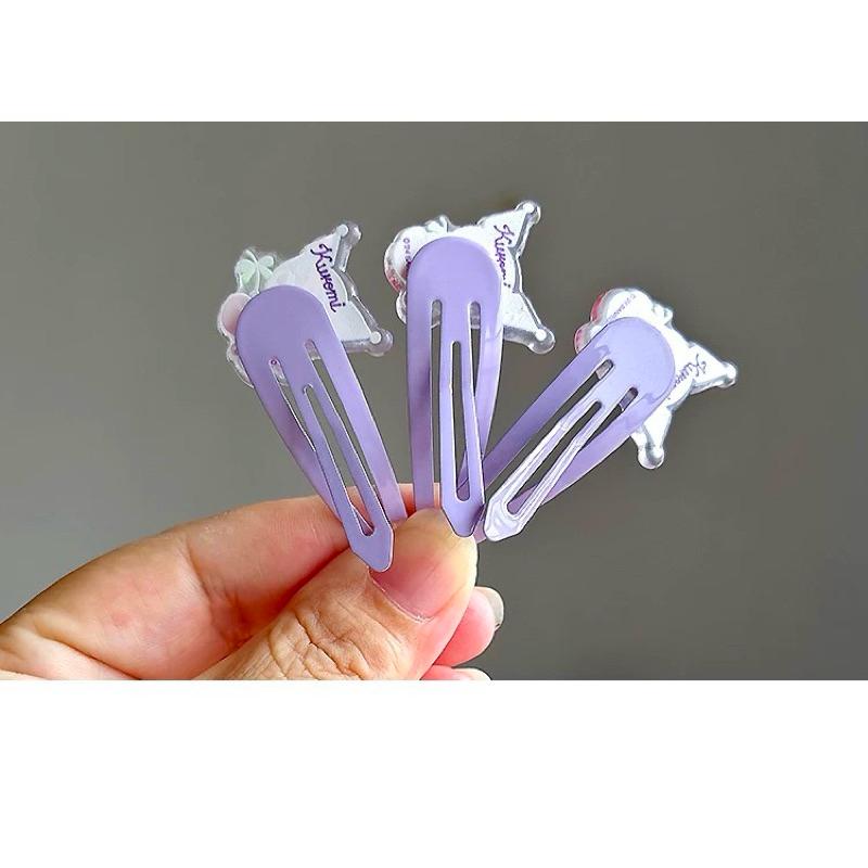 【台灣現貨🎁J&E比選物店】 正版 三麗鷗 兒童 女寶 髮夾 可愛 美樂蒂 酷洛米 瀏海夾BB夾 頭飾-細節圖4