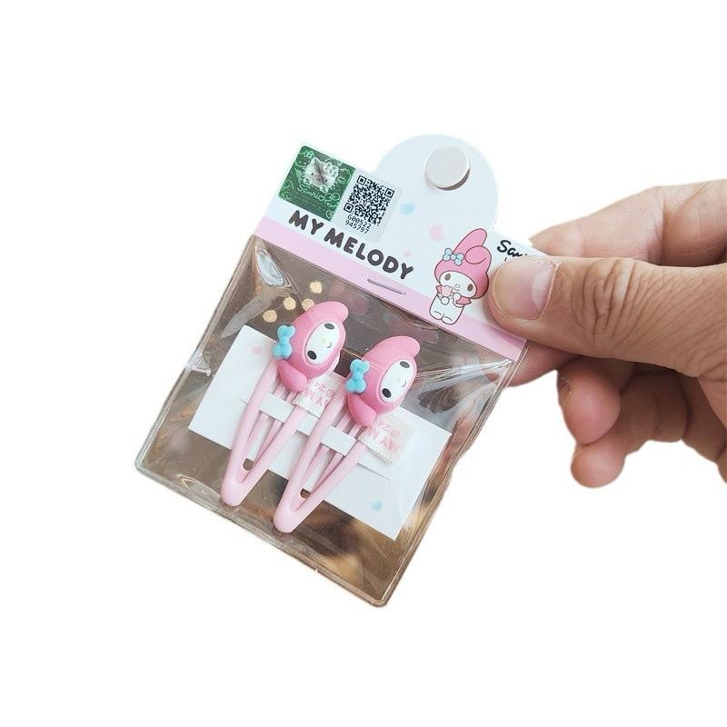 【台灣現貨🎁J&E比選物店】 正版 三麗鷗 立體圖案 兒童 女寶 髮夾 可愛 美樂蒂 酷洛米 瀏海夾BB夾 頭飾-細節圖2