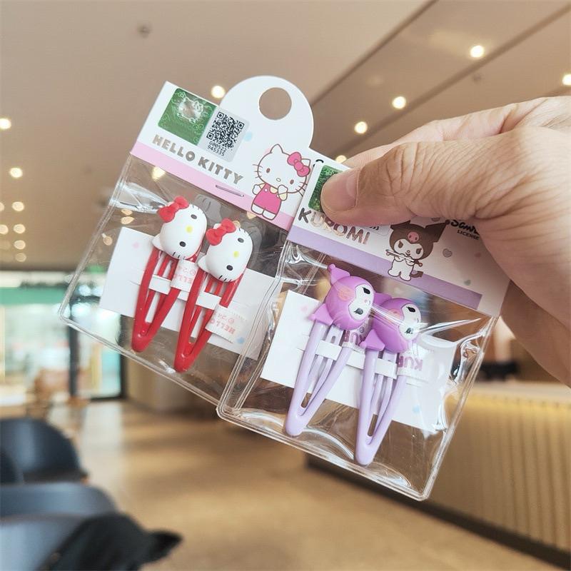 【台灣現貨🎁J&E比選物店】 正版 三麗鷗 立體圖案 兒童 女寶 髮夾 可愛 美樂蒂 酷洛米 瀏海夾BB夾 頭飾-細節圖3