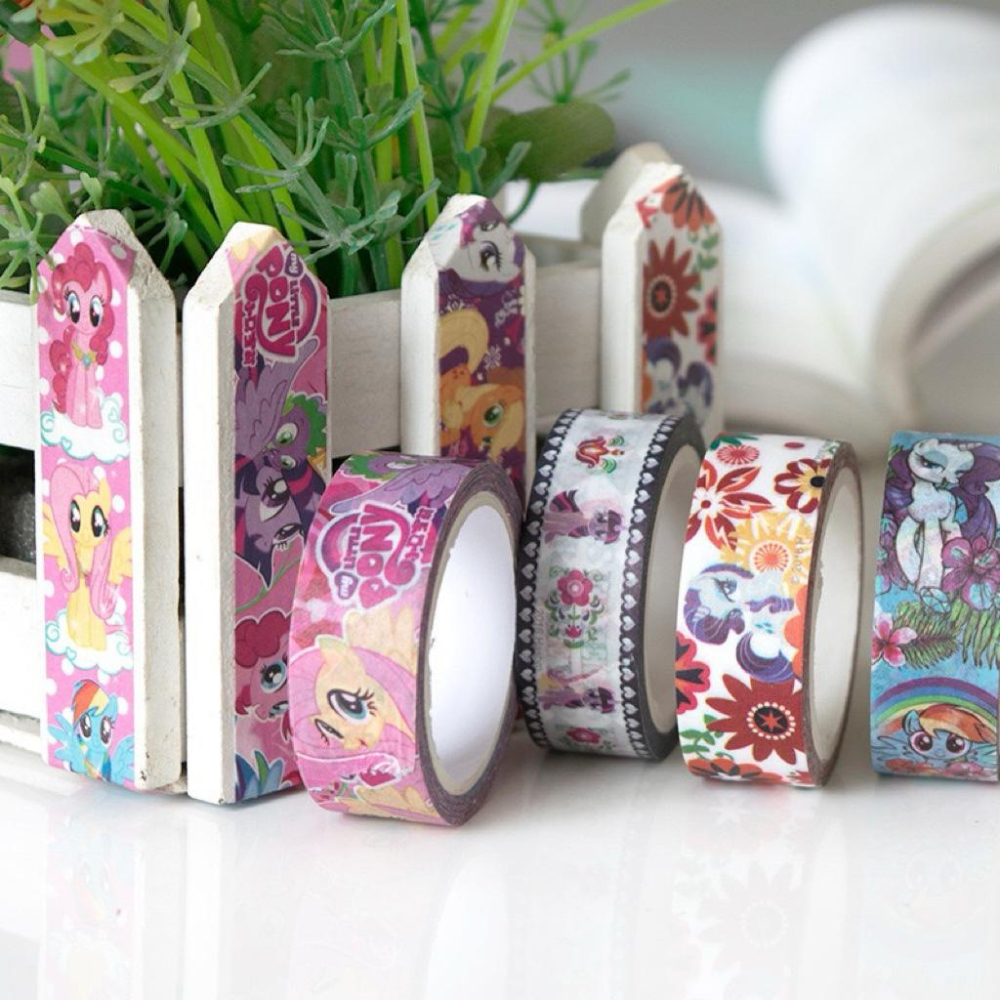 【台灣現貨🎁J&E比選物店】 正版 小馬寶莉 紙膠帶 膠帶 手帳膠帶 彩虹小馬膠帶 手帳 文具-細節圖3