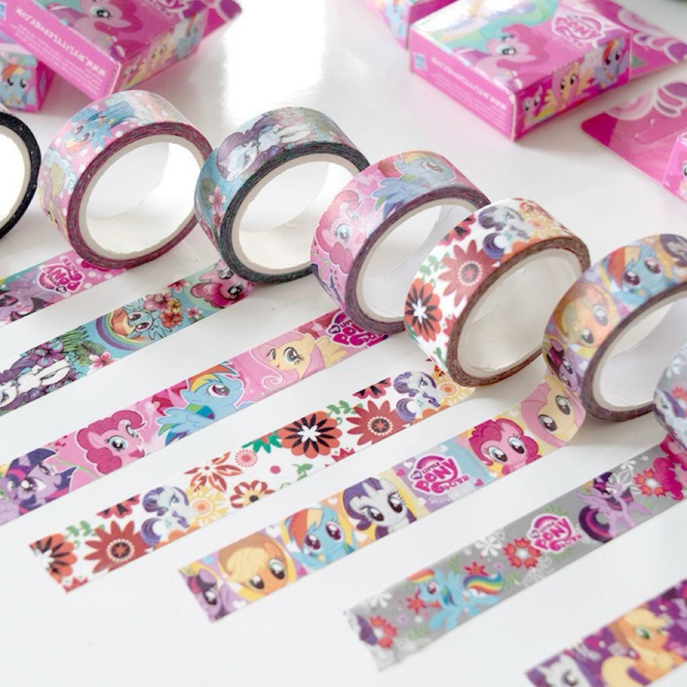 【台灣現貨🎁J&E比選物店】 正版 小馬寶莉 紙膠帶 膠帶 手帳膠帶 彩虹小馬膠帶 手帳 文具-細節圖5