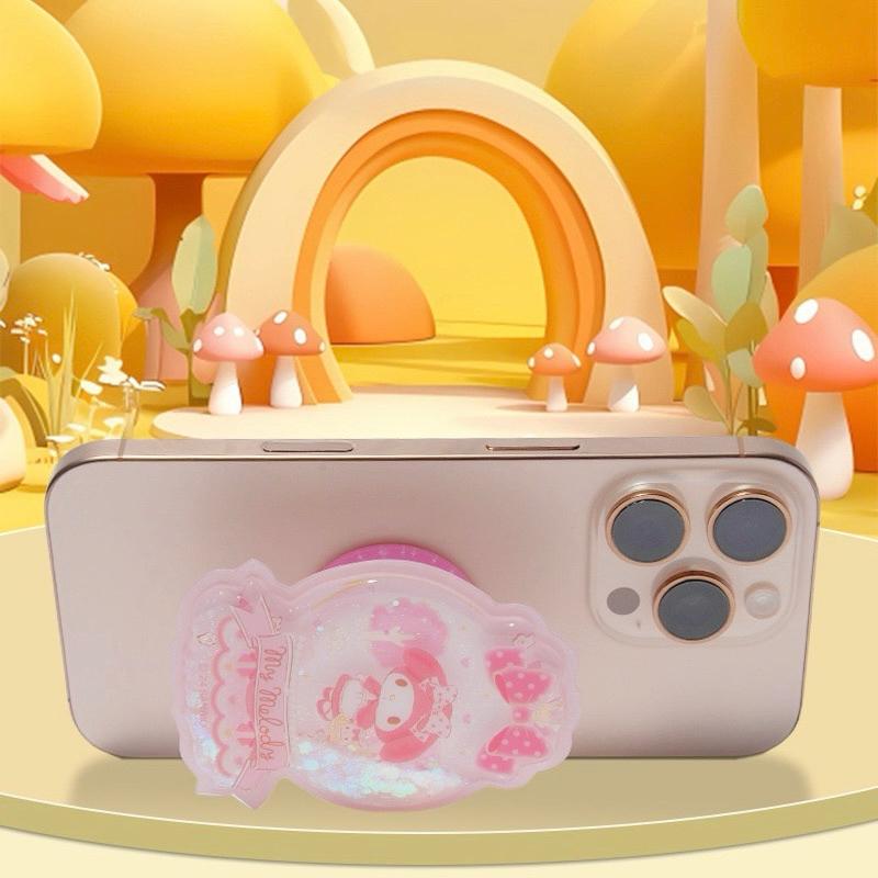 【台灣現貨🎁J&E比選物店】正版 三麗鷗 壓克力 可伸縮 手機 氣囊支架 手機支架 懶人手機架 手機支撐架 手機氣囊支架-細節圖3