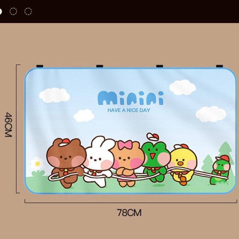 【台灣現貨🎁J&E比選物店】正版 LINE 磁吸 車用窗簾 防曬窗簾 車窗簾 遮陽隔熱 車用 窗簾 夏日窗簾 遮陽窗簾-細節圖8