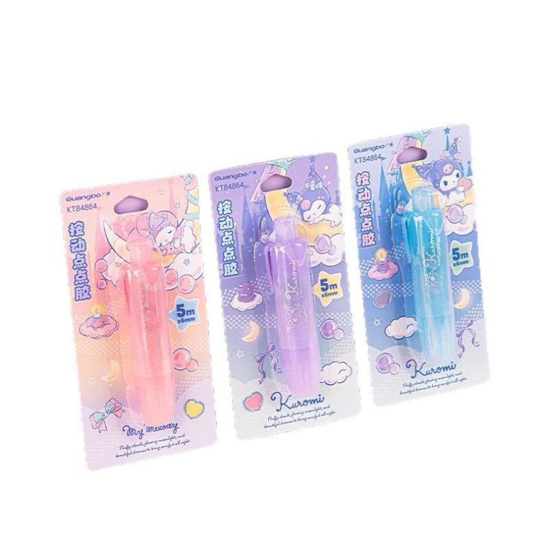 【台灣現貨🎁J&E比選物店】正版 三麗鷗 按動 點點膠 雙面膠 無痕雙面膠 固體膠 修正帶式 速乾 無痕 雙面膠帶-細節圖2