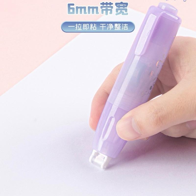 【台灣現貨🎁J&E比選物店】正版 三麗鷗 按動 點點膠 雙面膠 無痕雙面膠 固體膠 修正帶式 速乾 無痕 雙面膠帶-細節圖8