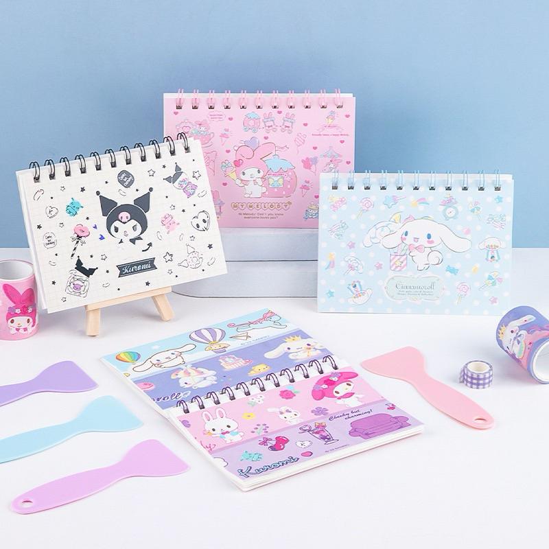 【台灣現貨🎁J&E比選物店】正版 三麗鷗 40頁 貼紙簿 A6 離型本-細節圖3