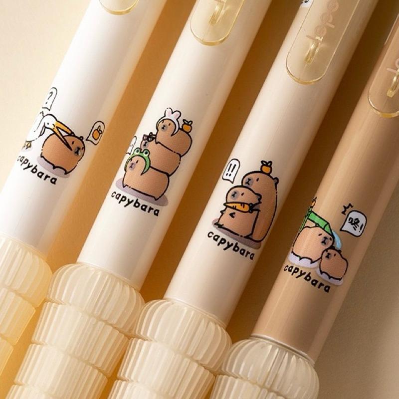 【台灣現貨🎁J&E比選物店】 卡皮巴拉 0.5mm 自動鉛筆 書籤 解壓軟握 鉛筆 軟握 筆 筆類 文具-細節圖6