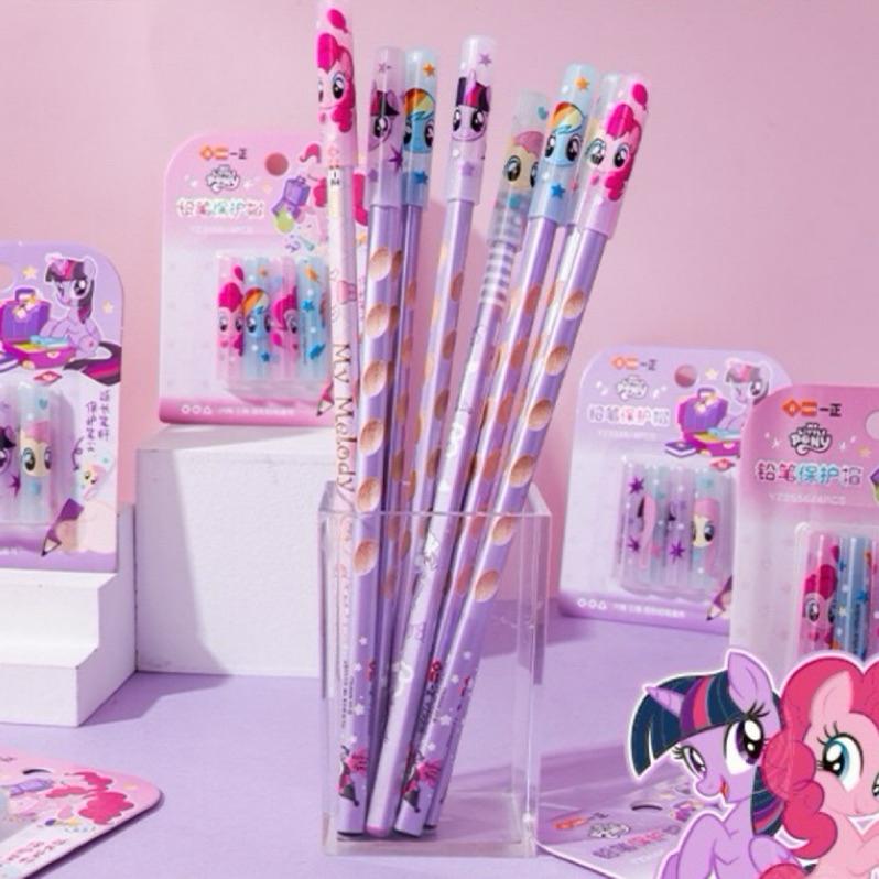 【台灣現貨🎁J&E比選物店】正版 小馬寶莉 鉛筆帽 筆帽 鉛筆延長器 鉛筆保護套 鉛筆蓋 鉛筆保護蓋 筆蓋 彩虹小馬-細節圖5