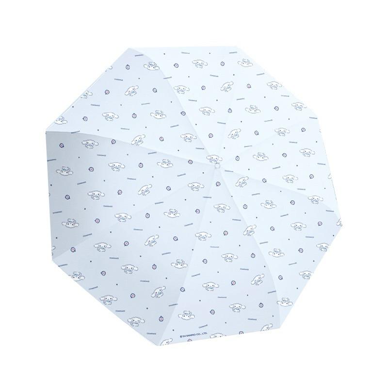 【台灣現貨🎁J&E比選物店】正版 三麗鷗 <手動>晴雨傘 雨傘 黑膠 防曬傘 折疊傘 三折 太陽傘 陽傘 遮陽 防曬-細節圖2