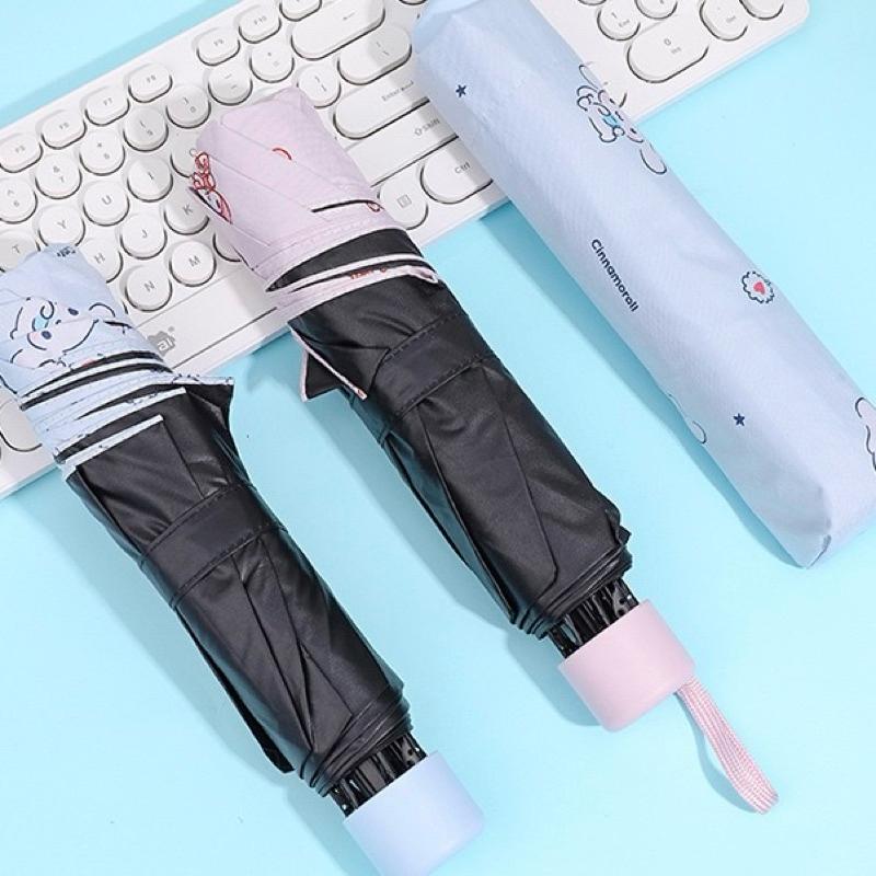 【台灣現貨🎁J&E比選物店】正版 三麗鷗 <手動>晴雨傘 雨傘 黑膠 防曬傘 折疊傘 三折 太陽傘 陽傘 遮陽 防曬-細節圖3