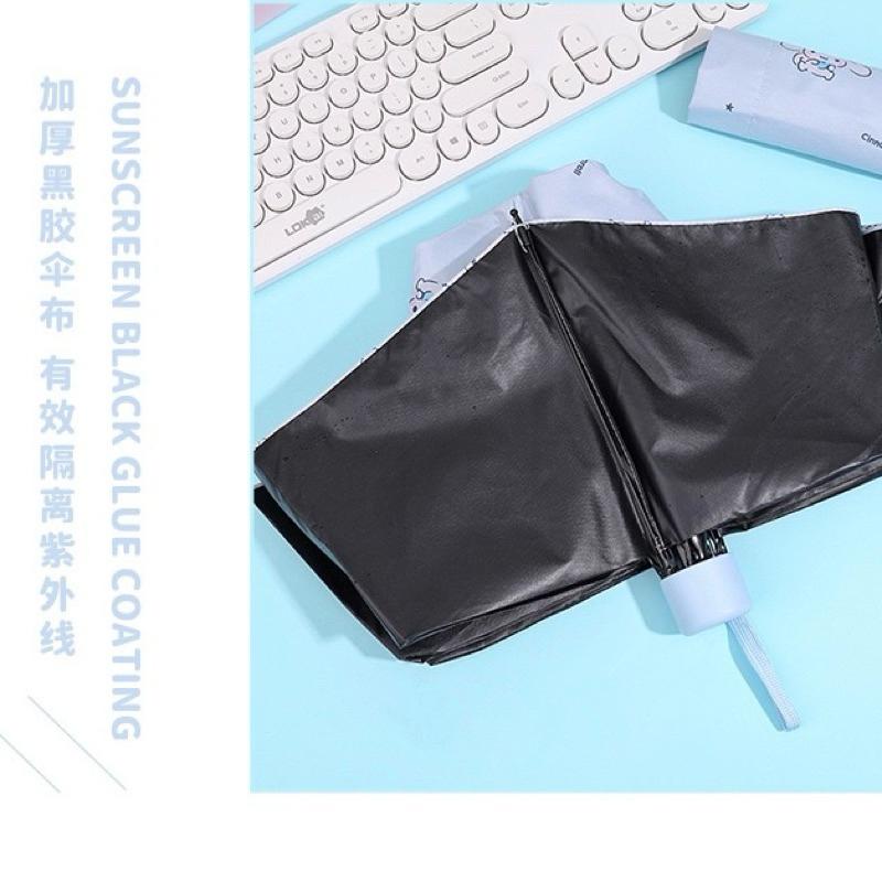 【台灣現貨🎁J&E比選物店】正版 三麗鷗 <手動>晴雨傘 雨傘 黑膠 防曬傘 折疊傘 三折 太陽傘 陽傘 遮陽 防曬-細節圖6