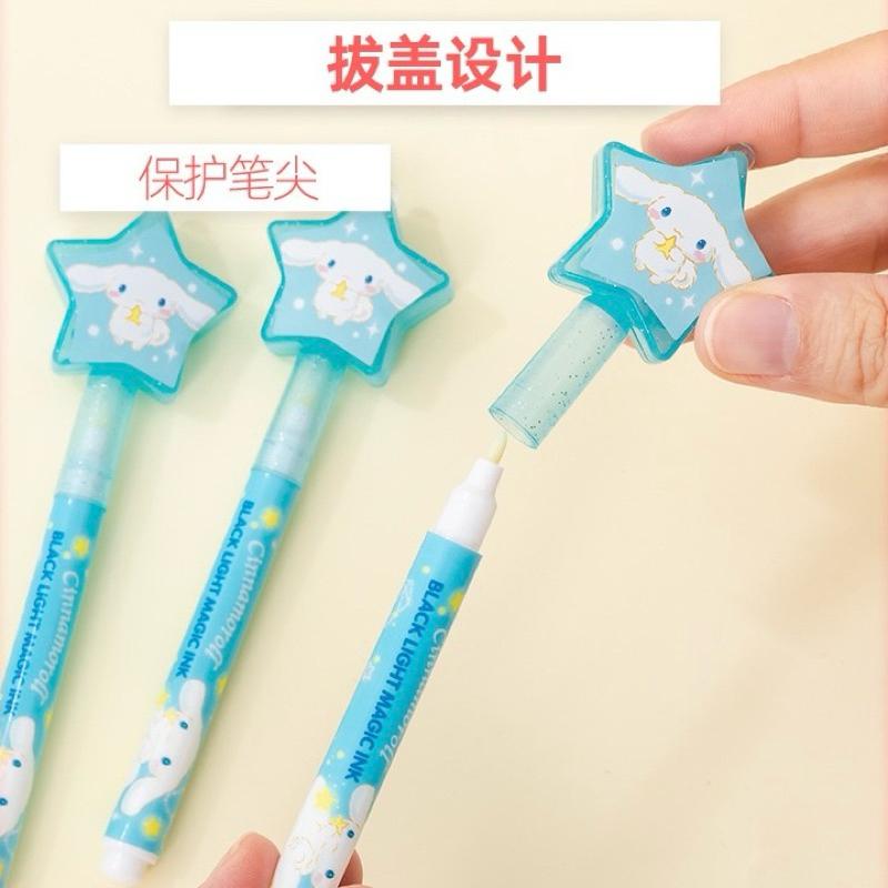 【台灣現貨🎁J&E比選物店】正版 三麗鷗 隱形筆 隱形標記筆 照燈顯示 燈照筆 照燈筆 螢光筆 記號筆 秘密隱形筆-細節圖4