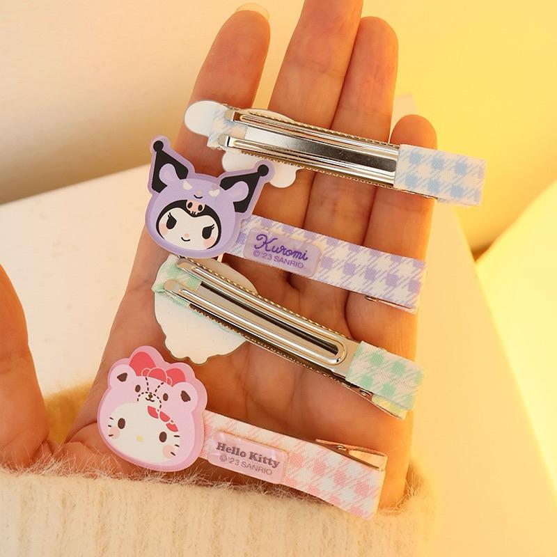 【台灣現貨🎁J&E比選物店】 正版 三麗鷗 可愛 蝴蝶結 頭飾 飾品 兒童髮飾 酷洛米 庫洛米 髮繩 髮夾 髮圈-細節圖2