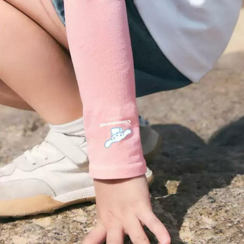 【台灣現貨🎁J&E比選物店】正版 三麗鷗 兒童 防曬冰絲袖套 防曬袖套 涼感袖套 冰絲袖套 袖套 戶外防曬 防紫外線-細節圖7