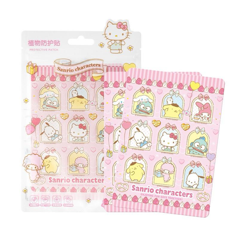 【台灣現貨🎁J&E比選物店】正版 三麗鷗 18貼 精油貼 不含DEET 植物精油 母嬰友善 防蚊 防蚊貼 驅蚊 2入1組-細節圖2