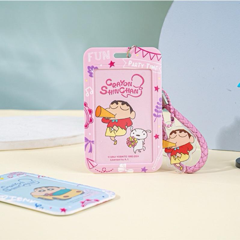 【台灣現貨🎁J&E比選物店】正版 蠟筆小新 證件套 卡套 證件保護套 識別證套 識別證 悠遊卡 一卡通 透明保護套 夾套-細節圖3