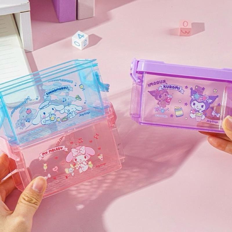 【台灣現貨🎁J&E比選物店】正版 三麗鷗 蠟筆小新 迷你款 疊疊收納盒 盒內贈送貼紙 收納盒 三層收納盒 桌面收納 收納-細節圖3