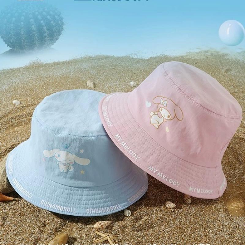 【台灣現貨🎁J&E比選物店】 正版 三麗鷗 漁夫帽 帽子 遮陽帽 防曬 三麗鷗帽子 三麗鷗漁夫帽 三麗鷗防曬帽-細節圖5