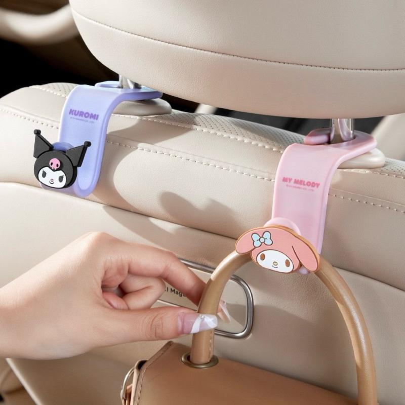 【台灣現貨🎁J&E比選物店】正版 三麗鷗 車用掛勾 掛勾 免黏貼掛勾 車載掛勾 車用 耐重掛勾 收納 單頭掛勾 雙頭掛勾-細節圖3