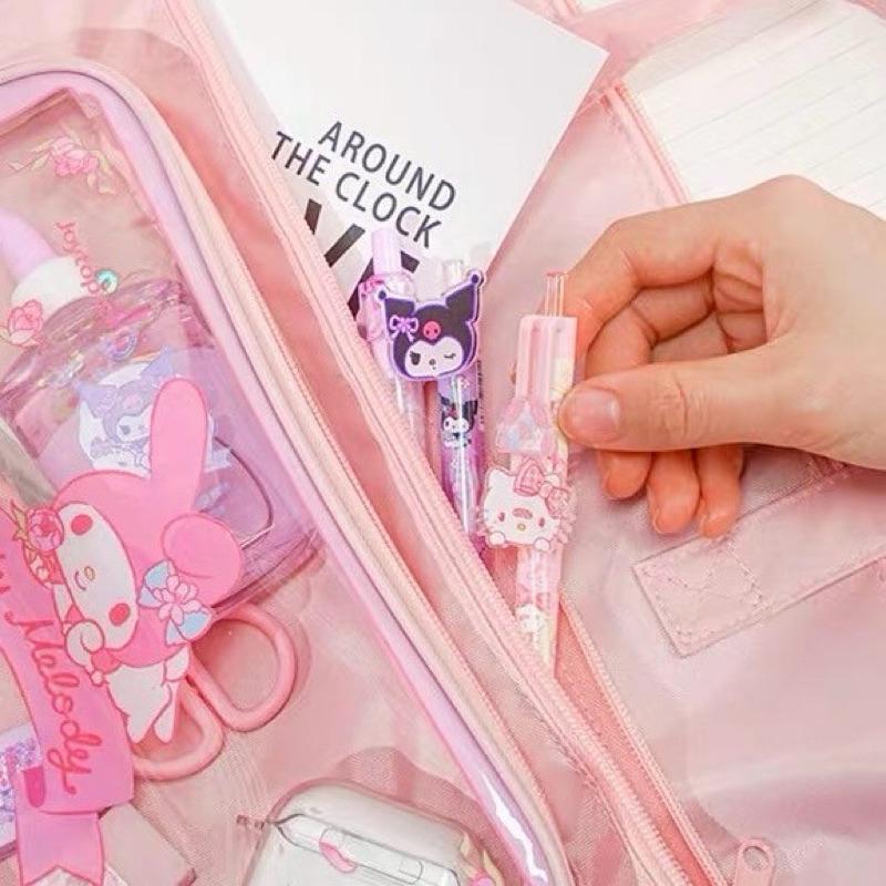 【台灣現貨🎁J&E比選物店】正版 三麗鷗 橫式 補習袋 大容量 帆布袋 文件袋 手提書包 手提袋 包包 提袋 手拎書包-細節圖4