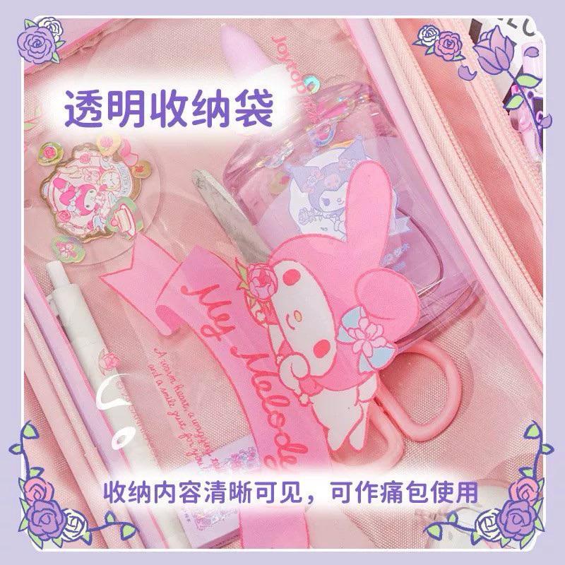 【台灣現貨🎁J&E比選物店】正版 三麗鷗 橫式 補習袋 大容量 帆布袋 文件袋 手提書包 手提袋 包包 提袋 手拎書包-細節圖5