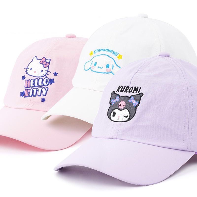 【台灣現貨🎁J&E比選物店】正版 三麗鷗 兒童 童帽 鴨舌帽 帽子 遮陽帽 防曬 三麗鷗帽子 三麗鷗鴨舌帽 三麗鷗防曬帽-細節圖2