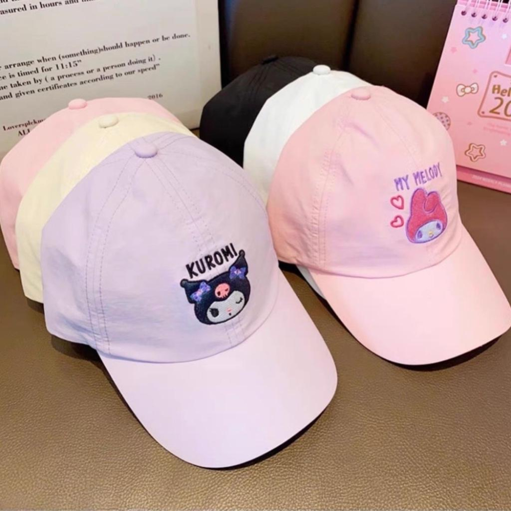 【台灣現貨🎁J&E比選物店】正版 三麗鷗 兒童 童帽 鴨舌帽 帽子 遮陽帽 防曬 三麗鷗帽子 三麗鷗鴨舌帽 三麗鷗防曬帽-細節圖7