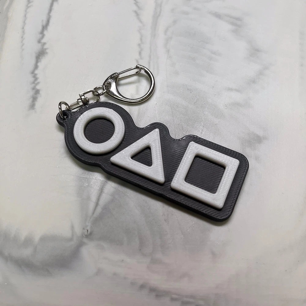 台灣3D列印設計 標誌 吊飾 吊環 魷魚遊戲 聚會 小遊戲 生日禮物 交換禮物 文創-規格圖2