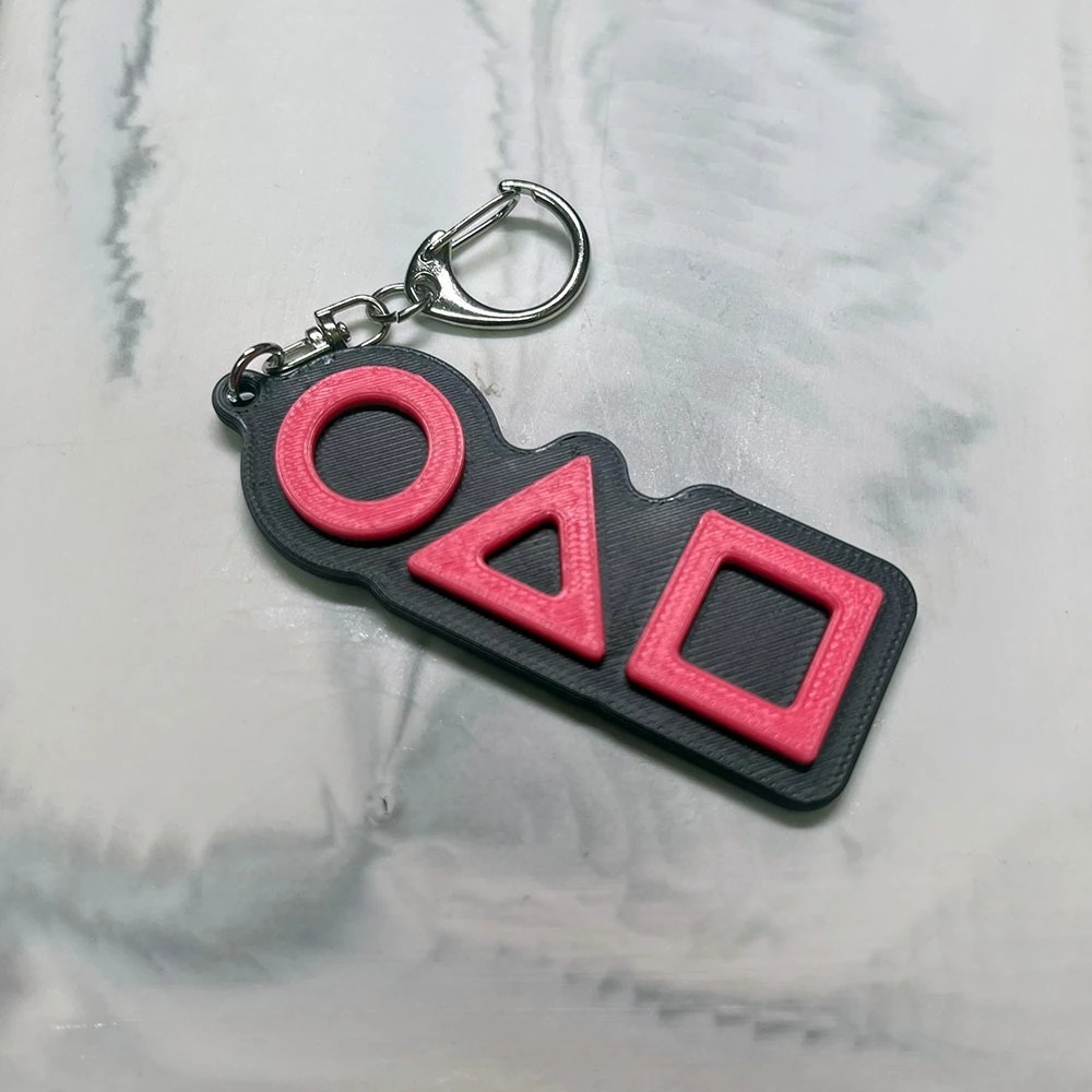 台灣3D列印設計 標誌 吊飾 吊環 魷魚遊戲 聚會 小遊戲 生日禮物 交換禮物 文創-規格圖2