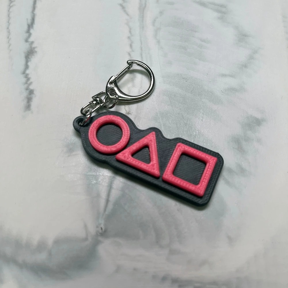 台灣3D列印設計 標誌 吊飾 吊環 魷魚遊戲 聚會 小遊戲 生日禮物 交換禮物 文創-規格圖2