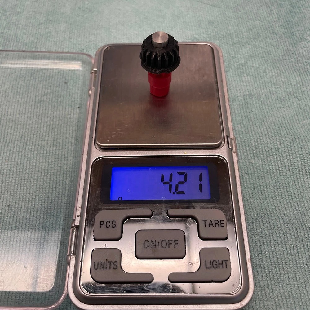 3D列印 紅黑軸 戰鬥陀螺X X世代 金屬 16齒 軸心 攻擊 LA軸 不鏽鋼精密頭-細節圖2