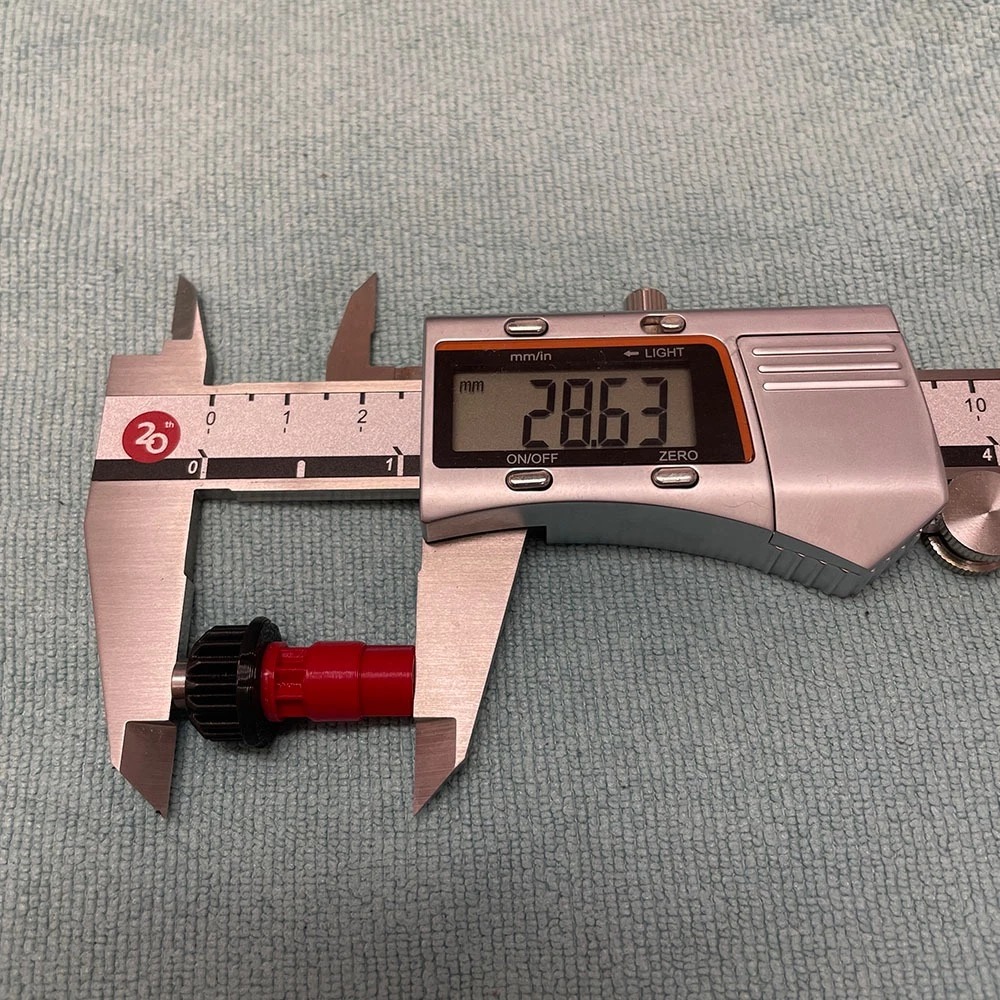 3D列印 紅黑軸 戰鬥陀螺X X世代 金屬 16齒 軸心 攻擊 LA軸 不鏽鋼精密頭-細節圖3