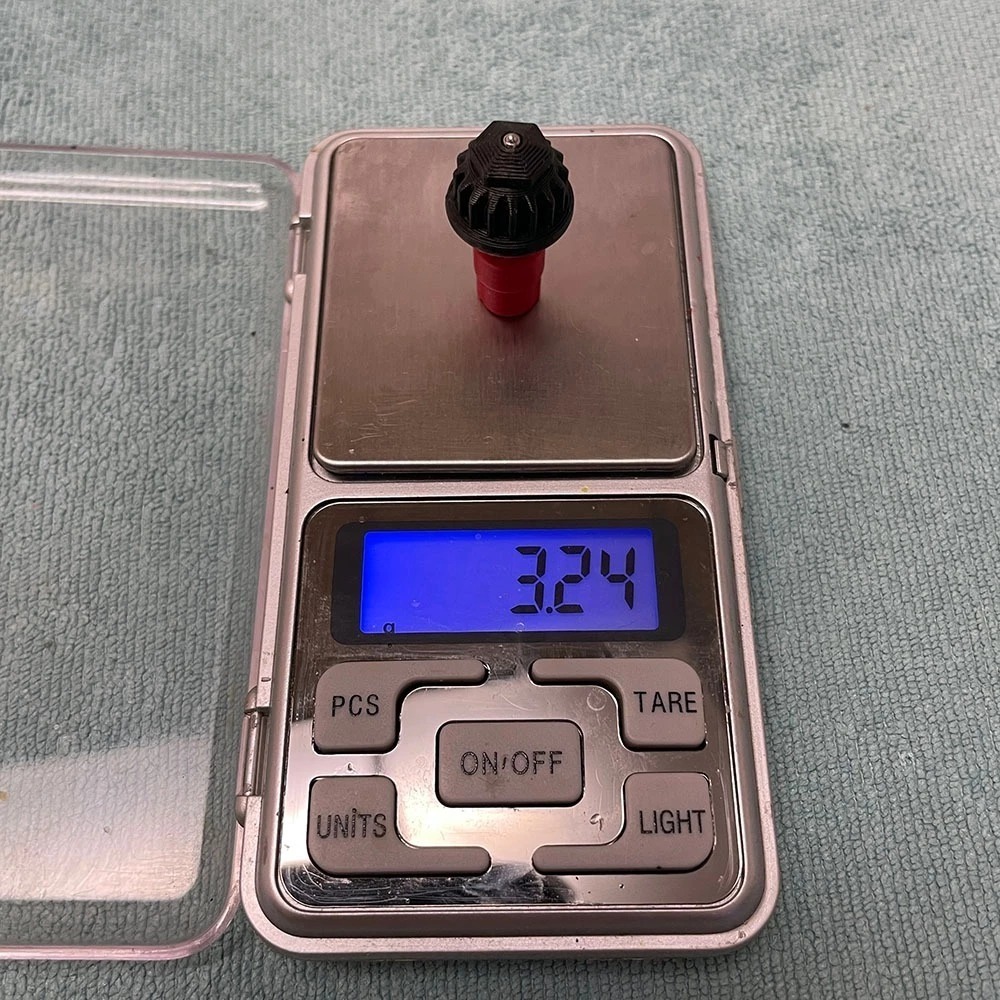 紅黑軸 戰鬥陀螺X X世代 金屬 16齒軸心 平衡 H軸 金屬彈性圓頭 3D列印-細節圖2