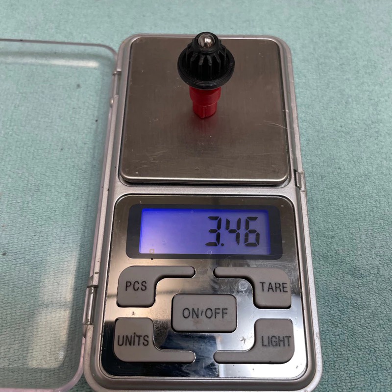 3D列印 紅黑軸 戰鬥陀螺X X世代 金屬 軸心 防禦 B軸 彈性滾珠軸-細節圖2